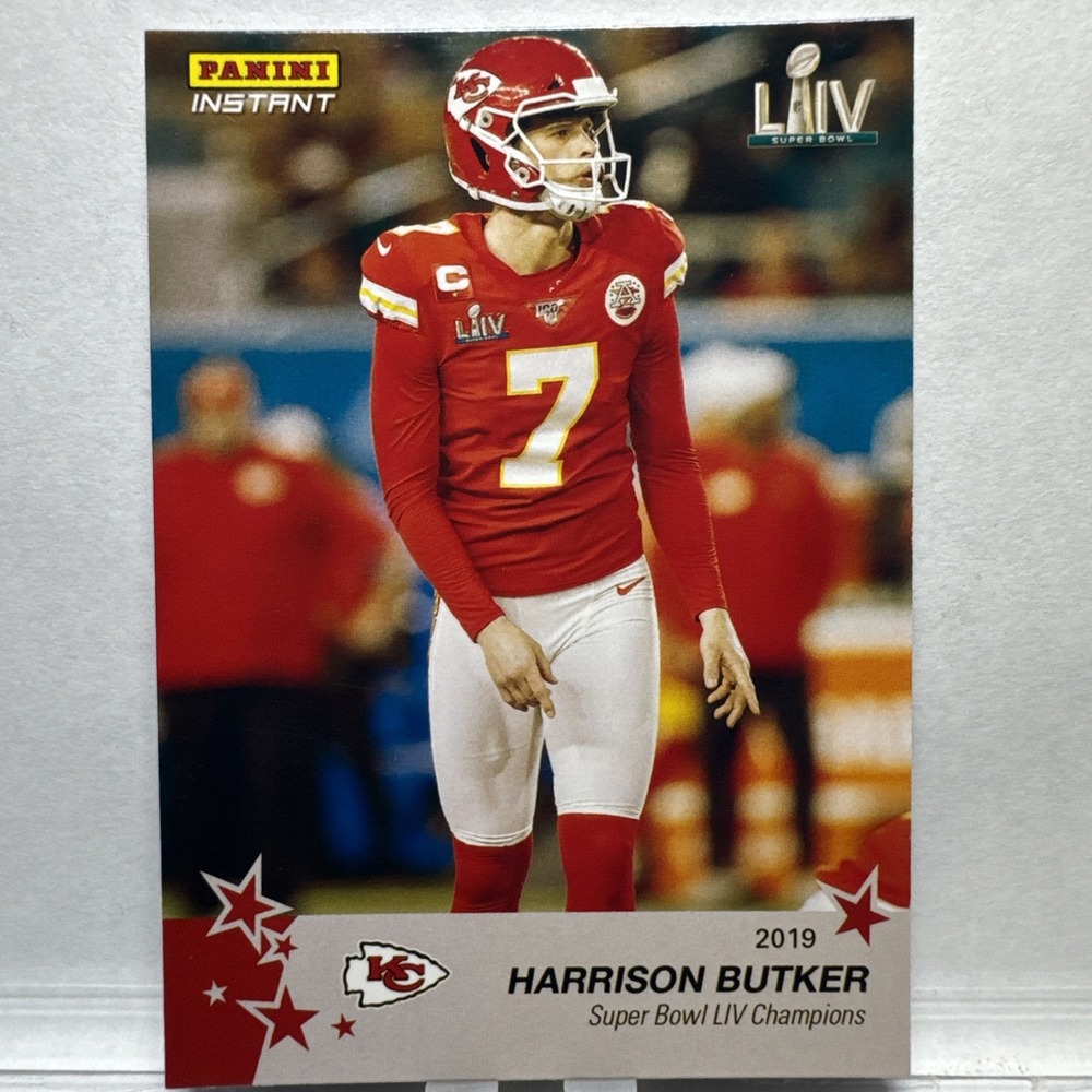 2020 Panini Instant Chiefs Super Bowl Harrison Butker #26 Football Card